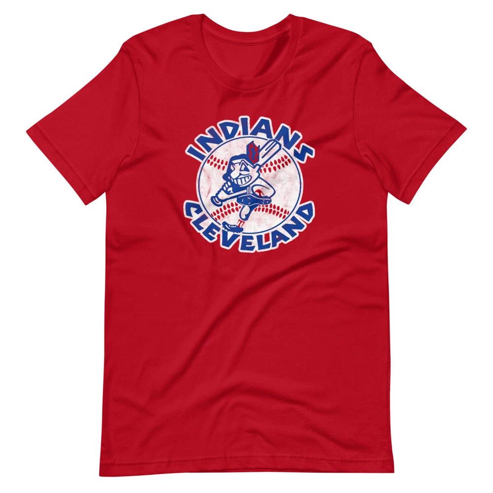 Футболка унисекс с графическим принтом Cleveland Indians в стиле Chief Wahoo 1977