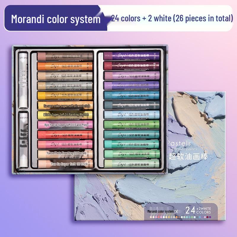 Супермягкие масляные пастели: Яркие цвета, Безопасно и без запаха для детей