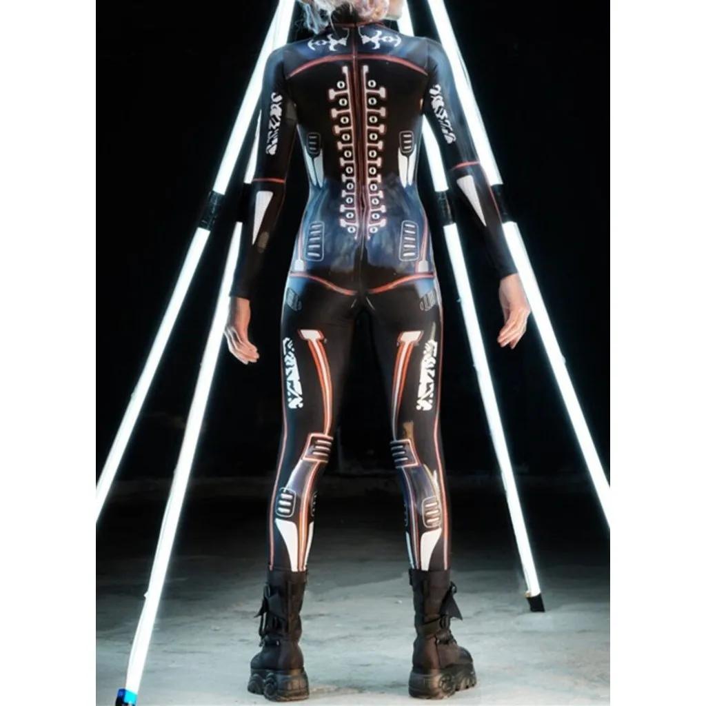 3D цифровая печать сценические костюмы для взрослых Хэллоуин мероприятия карнавал тематическая вечеринка косплей костюм ролевые игры комбинезон