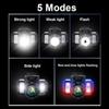 Induction LED Headlamp 5 Lighting Modes USB Rechargeable Head Torch Outdoor Camping Fishing Waterproof Headlight Power Bank