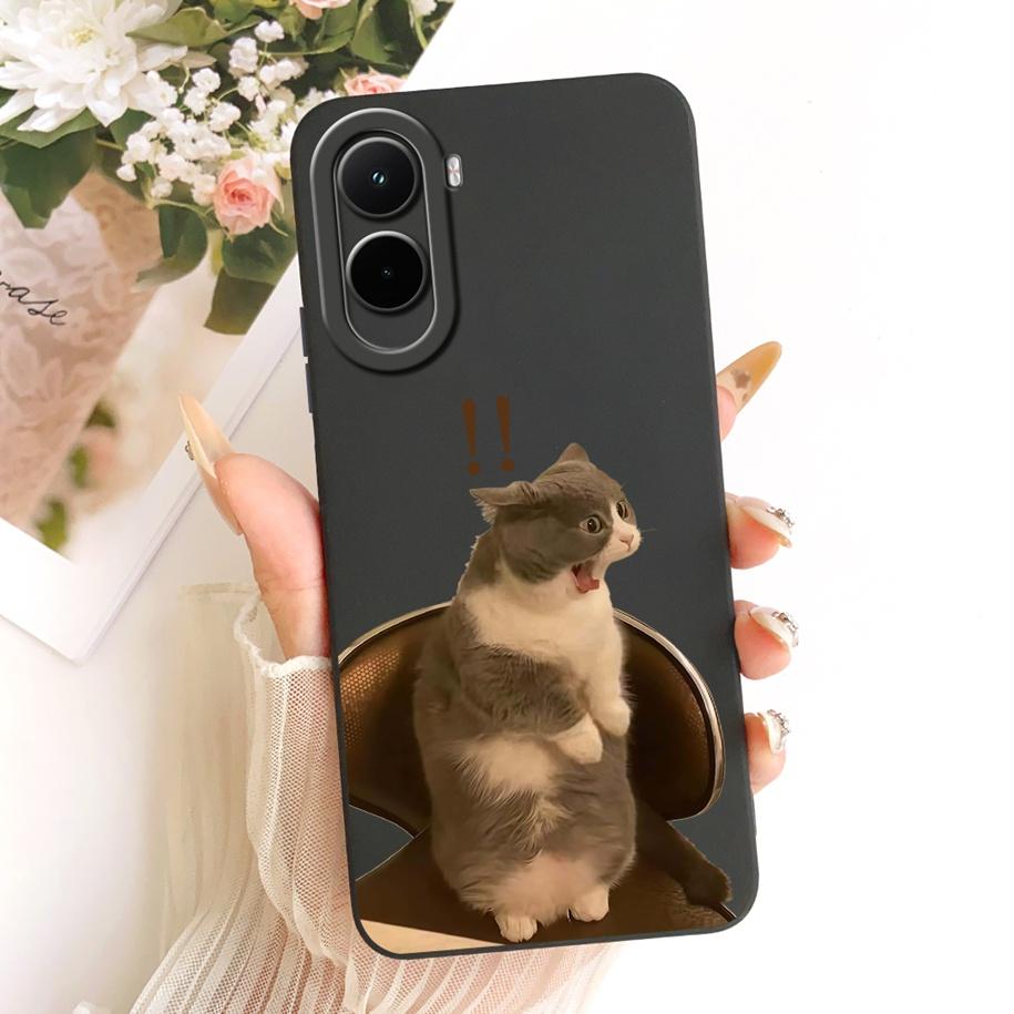 Для Xiaomi Poco M7 4G Чехол Простой Бант Мультяшный Кот Кролик Мягкий Силикон Задняя Крышка Для Xiaomi Poco M7 Plus M7Plus PocoM7 Чехол