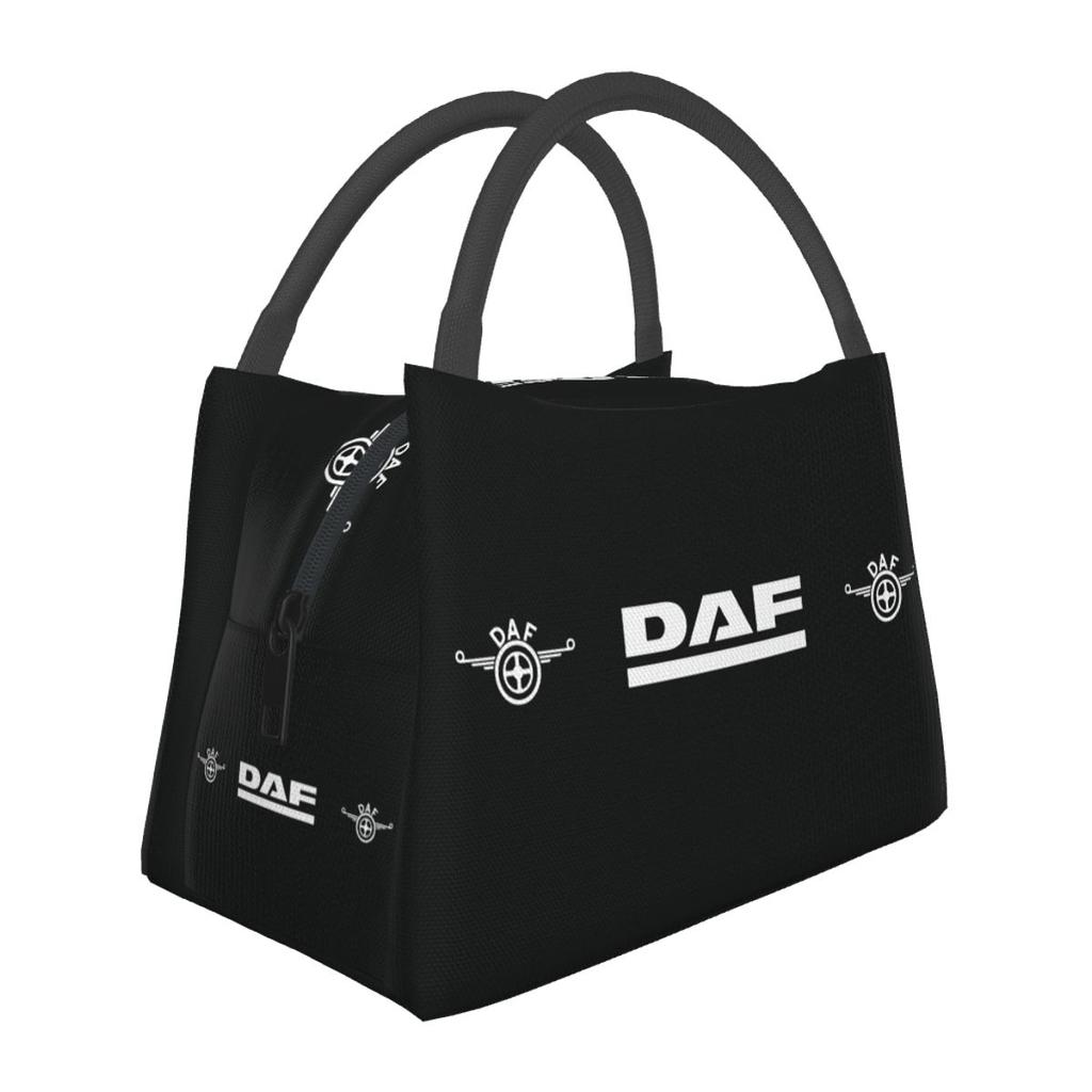 Daf Truck Classic Car Logo Insulated Lunch Bag for School Bento Storage Food Boxes Container Cooler Thermal Lunch Box Tote