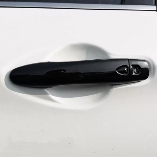 Яркие черные накладки на ручки передней двери для Nissan Versa -2025