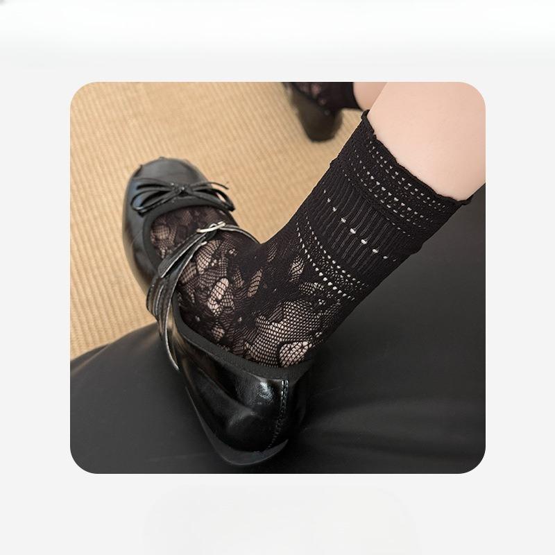 Женские летние тонкие кружевные кружевные ледяные ледяные носки-цилиндры