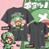 Anime One Piece Tony Tony Chopper Cotton Tshirt 2026 Summer KidsUnisexsWomens Fashion Casual Short Sleeved Tshirt Streetwear