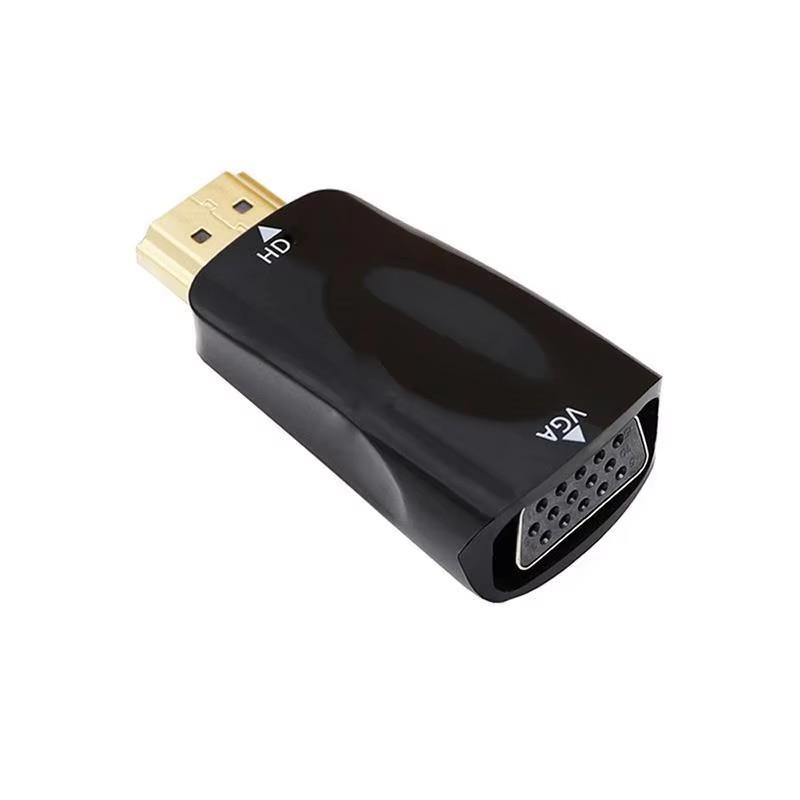 HDMI-compatible to VGA Cable Converter Male To Famale Converter Adapter 3.5 mm Jack Audio HD 1080P For PC Laptop Tablet