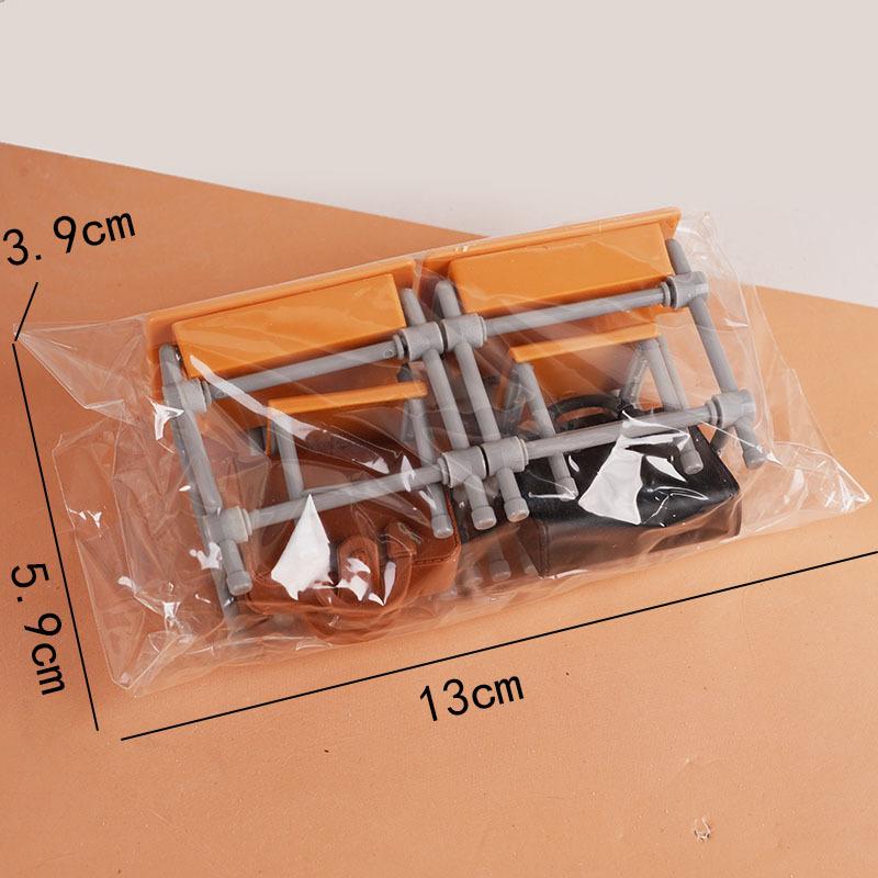 1:12 Кукольный домик Миниатюрная имитация классной парты, классной доски, сумки для книг, мебели, домашняя модель, декор, игрушка, аксессуары для кукольного домика