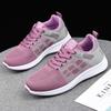 Fashion Shoes for Women Black Mesh Breathable Lace Up Woman Footwear Running Pink Comfortable and Elegant Trends 2024 Walking Urban A 39