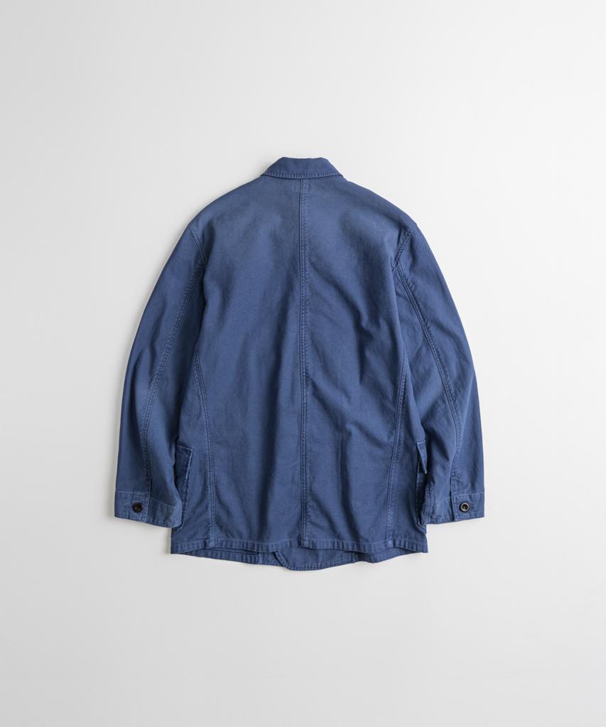 BEHEAVYER Dyed C/L French Db Jacket Faded Blue