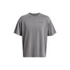 Letter Print Loose Crew Neck Short Sleeve T-Shirt Men Tops Silver-Gray 1385573-024