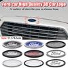 AJI1 ABS Car Front Grille Rear Trunk Logo Emblem Stickers For Ford Focus Edge Mondeo Ecosport Fusion Ranger Fiesta Kuga Accessories