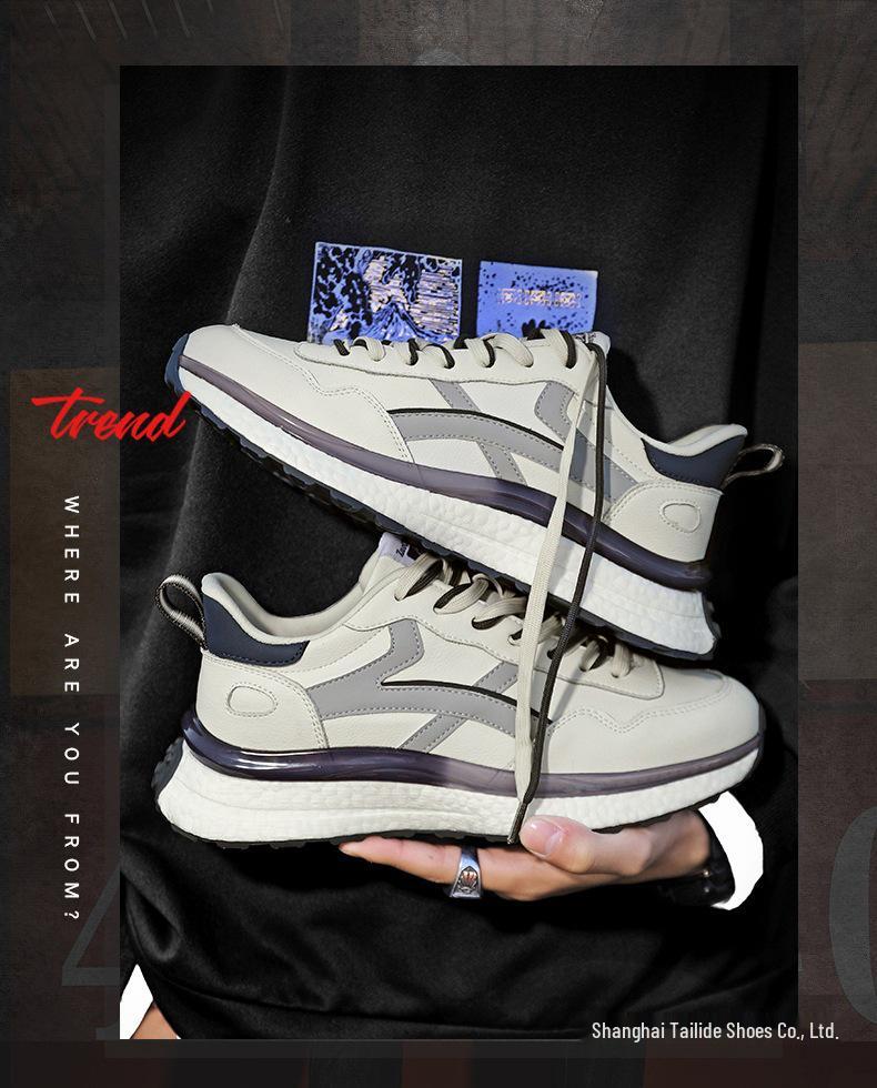 Модные кроссовки из натуральной кожи для мужчин и женщин - Размер 45, Универсальные для осени и зимы