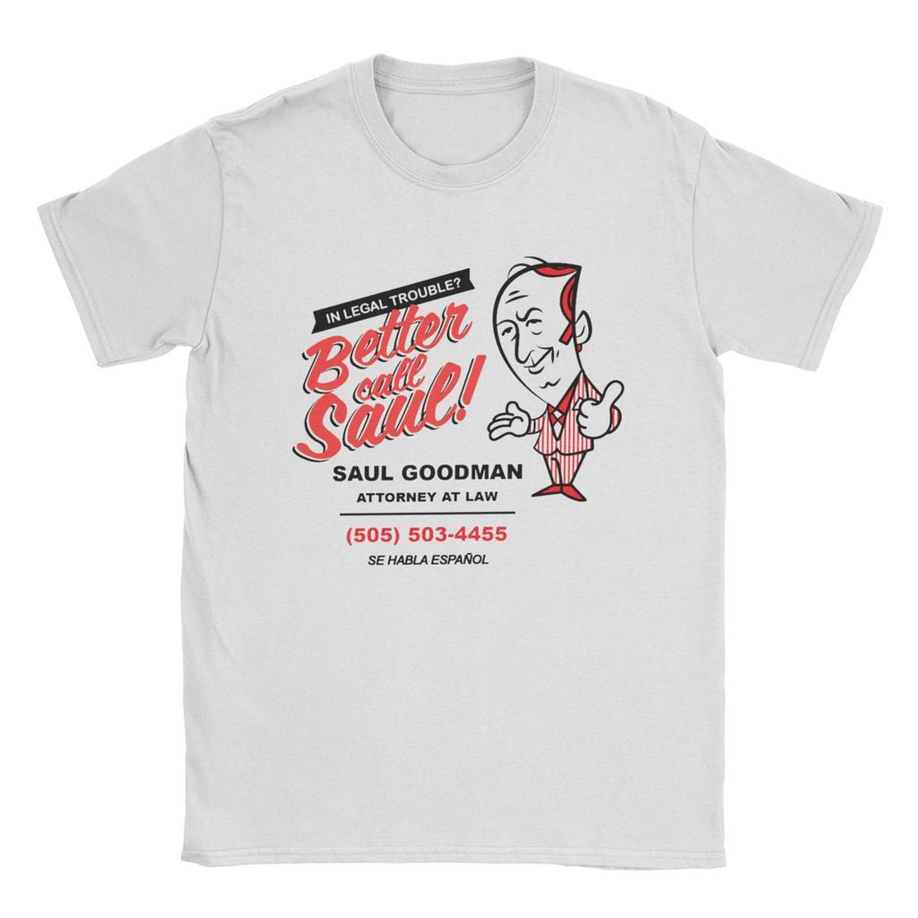 Better Call Saul Goodman Breaking Bad T Shirt Men Pure Cotton Vintage T-Shirt Round Neck Tee Shirt Short Sleeve Tops Gift Idea