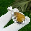 Pear Natural Ocean Jasper Sister Handmade Bezel Elegant Pendant Sterling Silver