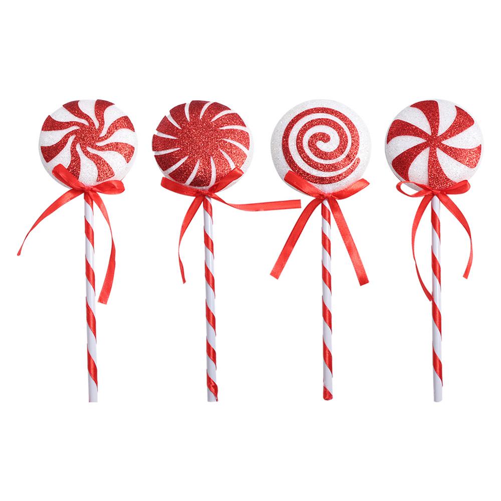 Мультяшное Большое Украшение Леденец Большой Рождественский Леденец Подвесной Декор Зимний Домашний Декор