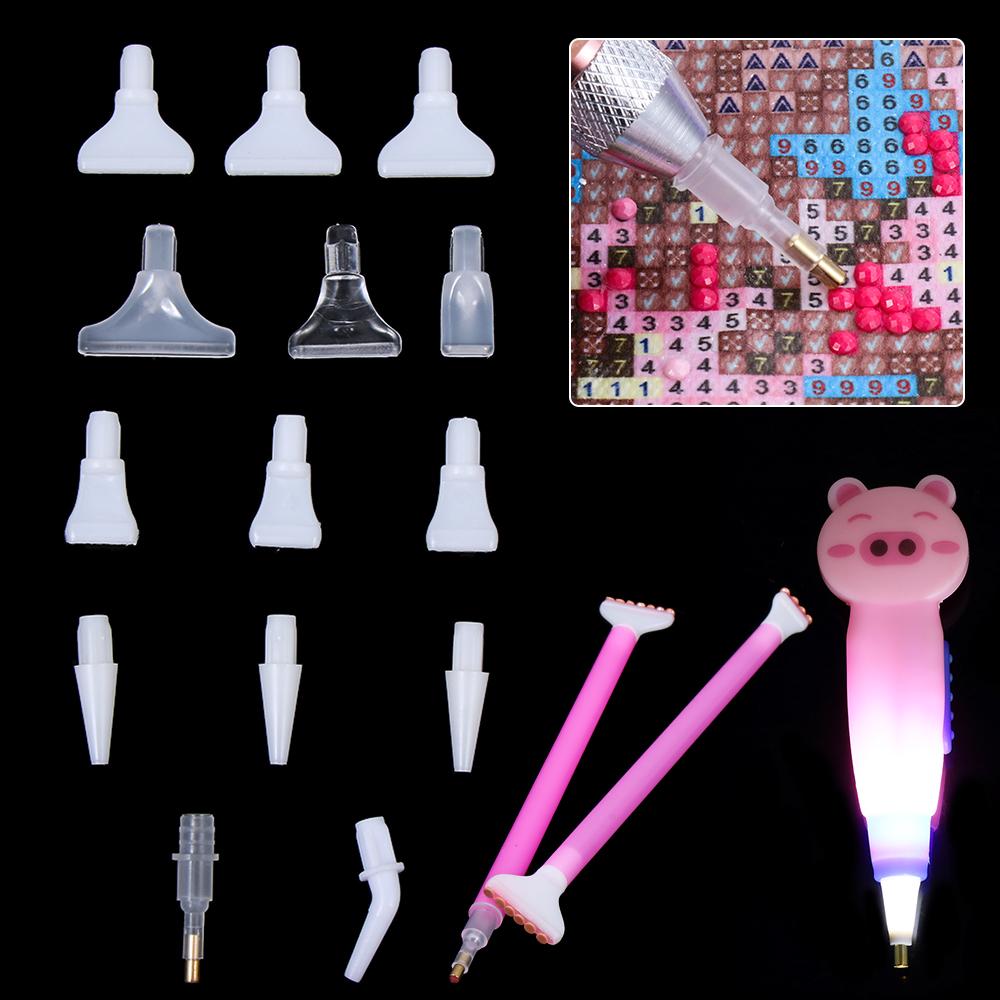 5/10Pcs Hot Cross Stitch Embroidery Replacement Diamond Painting Pen Pen Heads Tools Point Drill Pen