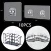 Kitchen and Bathroom Shelf Hooks Transparent and Strong Adhesive Without Perforations Kitchen and Bathroom Accessory Hooks