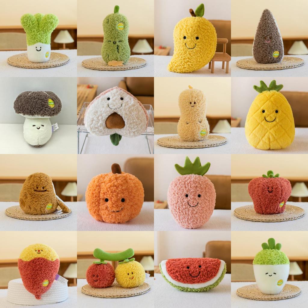 Плюшевая игрушка-овощ, 3D хлопковая набивная кукла, подарок для детей, коллекционеров