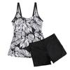 Women Two Piece  Swimsuits  Bathing Tank Tops With Shorts Athletic Swimwear