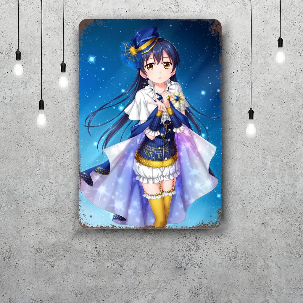 Love Live Школьный идол Проект Японское Аниме Ретро Винтажный Жестяной Знак Постер Декоративная Табличка Металлическая Пластина Настенный Декор