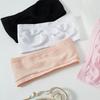 Summer Breathable Strapless Crop Top Women Invisible Chest Wraps Tube Tops Soft Comfort Bra Female Intimate Hollow Out Brassiere