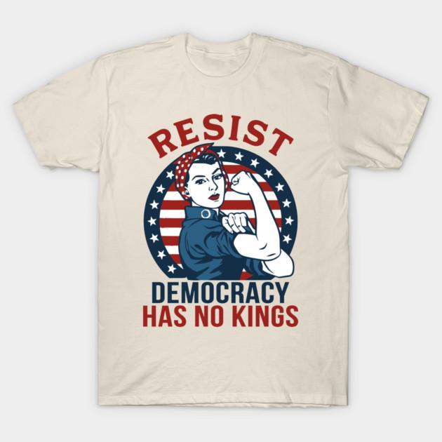 American democracy has no kings 2026 graphic Unisexs TShirt Unisex ONeck Cotton Short Sleeve Y2k Oversized Fashion Popular Tee