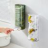 Настенный самоклеящийся контейнер для хранения мусорных пакетов для шкафа, прозрачная полка для хранения нижнего белья, полка для хранения носков