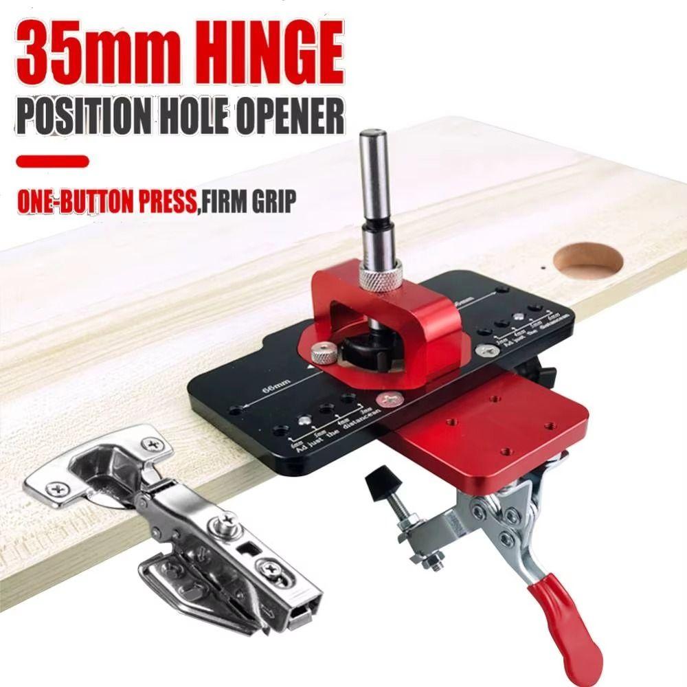 Woodworking Hole Drilling Guide Locator High-quality 35mm Puncher Template Hole Opener Tools
