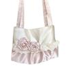A Niche Design Patchwork Fabric Bag with A Satin Finish Versatile Commuter Single-shoulder Tote Bag