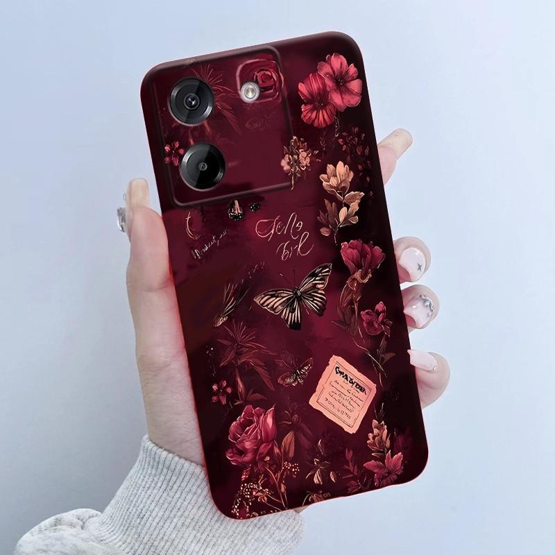Чехол для телефона Xiaomi Poco M7 Pro 5G, модный дизайн 'Цветочная девушка', мягкий силикон TPU, задняя крышка для Poco M 7 Pro M7Pro 5g
