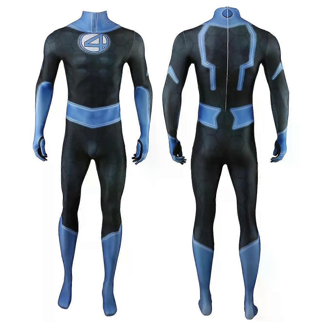 Fantastic Four Cosplay Costume Superhero 3D Printed Spandex Bodysuit Mister Fantastic Richards Zentai Outfit Halloween Costume