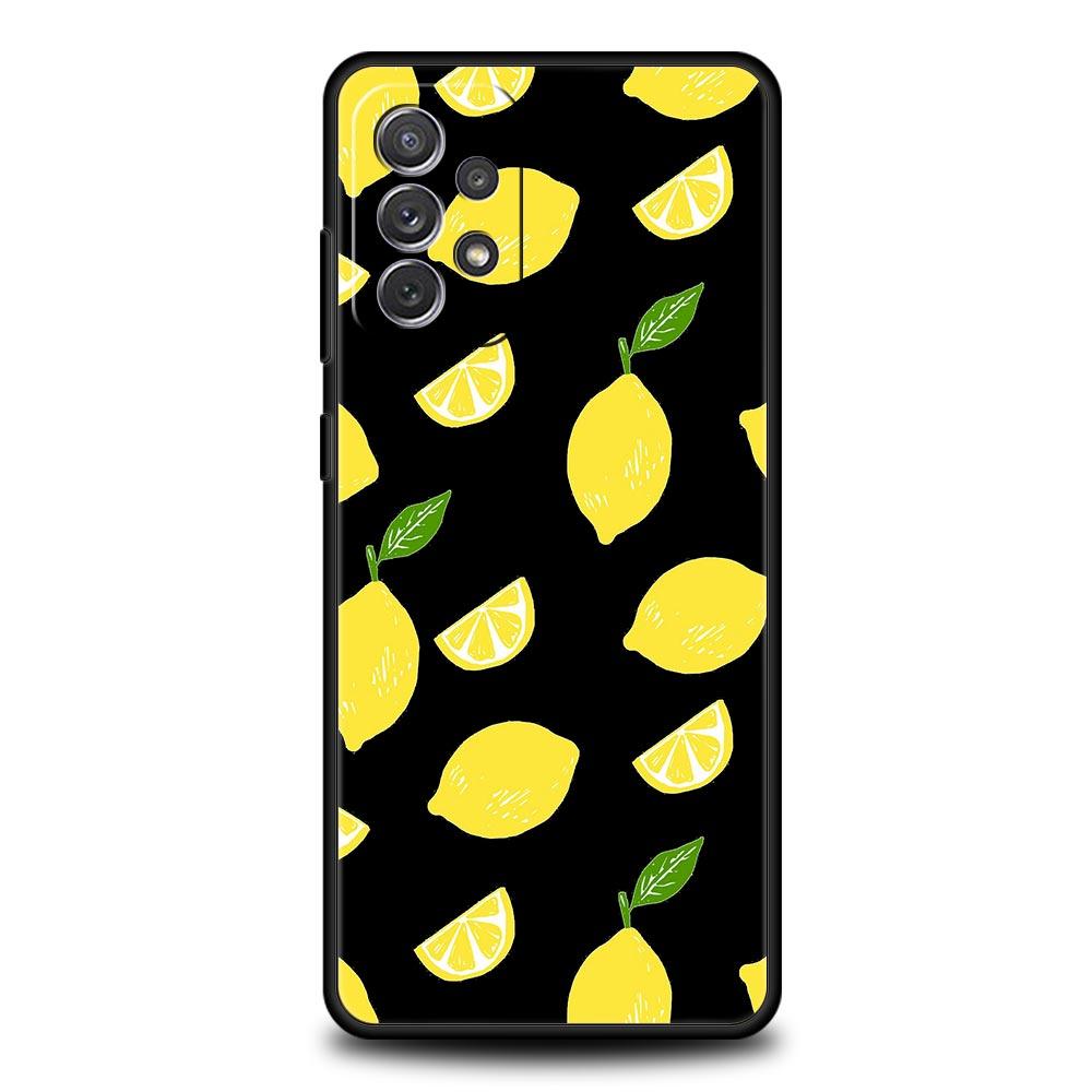 Чехол для телефона Samsung Galaxy A13 A51 A71 A41 A31 A21S A11 A01 A03S A12 A32 A52 A22 A23 A33 A53 A73 5G Cover Средиземноморский Лимон