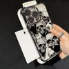 Крутой чехол с черепом для Apple iPhone 17 Pro Max Air 12 Plus XS XR 13 14 15 11 16 17 Чехол для телефона Funda