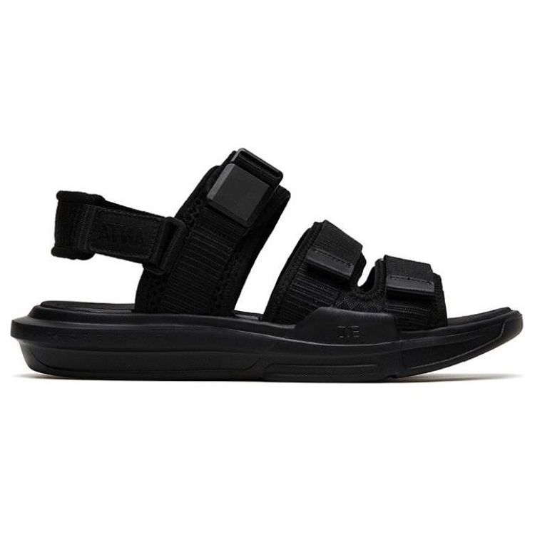 Anta Breathable Comfortable Beach Sandals Men Sandals Black 112338502-4