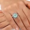 Aqua Chalcedony Gemstone 925 Sterling Silver Jewelry Handmade Daily Wear Ring RR-7-16