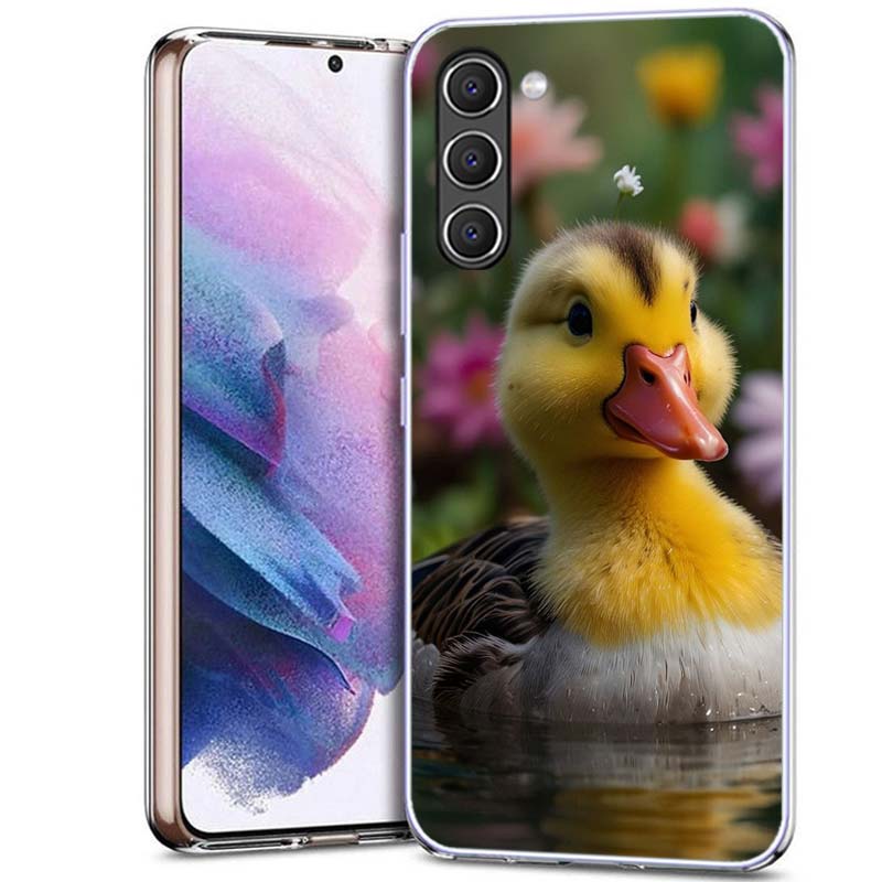 Желтая Утка Чехол для Телефона для Samsung A54 A14 A24 A34 A17 A37 A57 A55 A35 A25 A15 A13 A23 A33 A53 A07 A05S A04S A03 A73 Galaxy Note