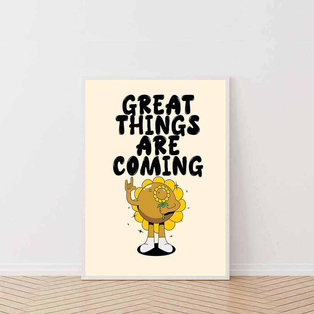 Ретро музыкальный танцевальный проигрыватель плакат и принт цветок счастливая цитата настенная живопись на холсте картина для гостиной домашний декор