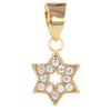 [Q2678] - Golden White 'Stars' Pendant - 7x7 Mm