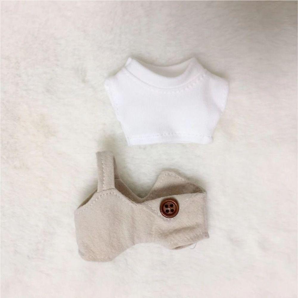 Милая кукла-футболка, мини-куклы, игрушки, аксессуары, новая кукла, комбинезон, 10 см, хлопковая кукла