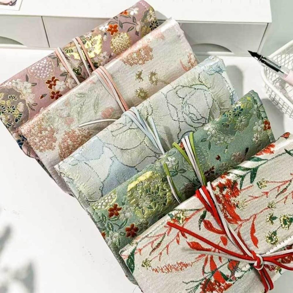 Chinese Style A6 Loose-leaf Diary Cloth Cover Binder Notepad Loose-leaf Notebook for Girls
