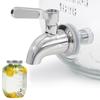 Water Dispenser Tap - 304 Stainless Steel Food Grade Replacement Tap - Leak Proof Faucet Tap for Beverage Dispenser - Steel Tap for Glass Pitcher