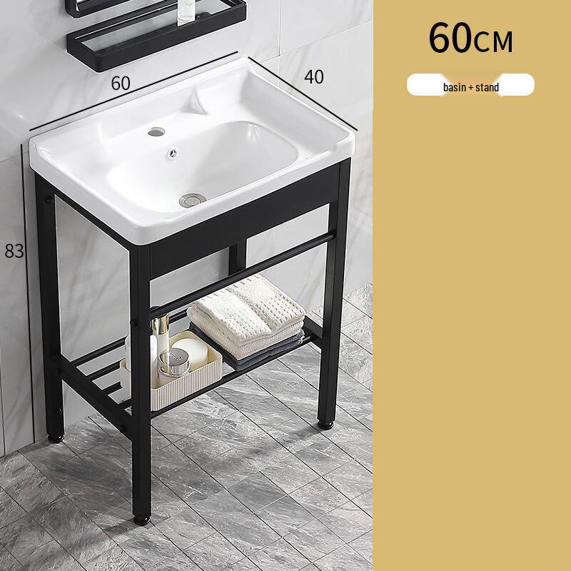 XONYSHI Ceramic Pedestal Wash Basin Set