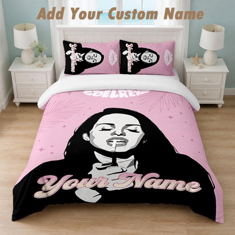 Bedding Set 1 Duvet Cover 2 Pillowcases Lana Del Rey Print Soft Bed Linen Bedroom Decor
