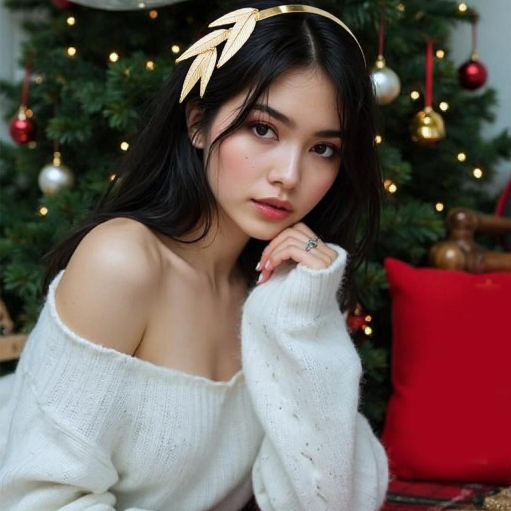 Лавровый обруч для волос готический золотой лист греческая укладка волос для живого выступления повязка на голову готический карнавал костюм ведьмы