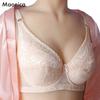 Женский кружевной бюстгальтер большого размера с сильной поддержкой, нижнее белье на косточках, мягкий, приятный для кожи топ на бретелях