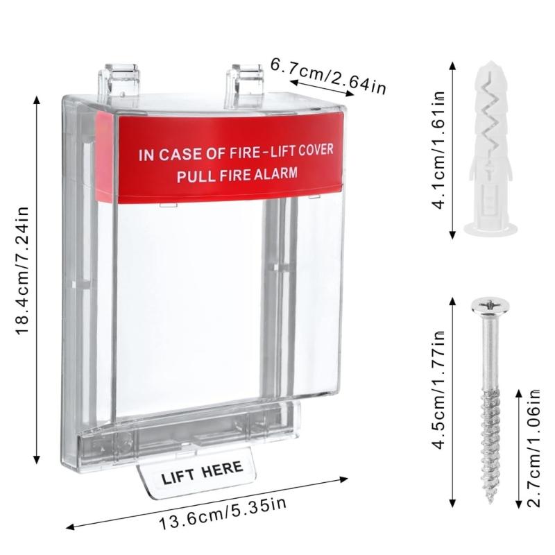 Alarm Pull Station Covers Manual Call Point Protective Guard Clear Safe Guards For Fire Alarm Switches Enduring