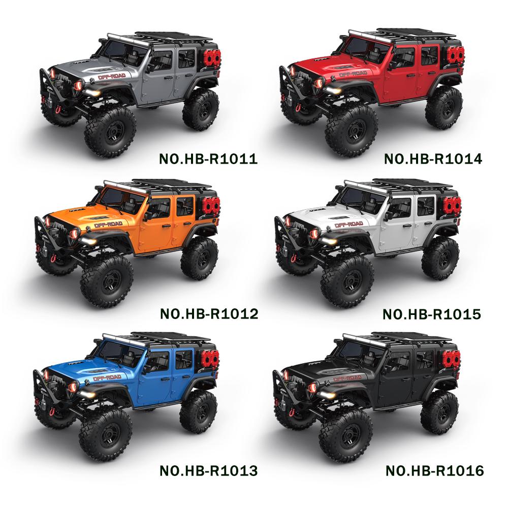 Машинка RC 1/10 HB R1011 RTR Машина на радиоуправлении 2.4G Полностью пропорциональная Скалолаз Светодиодная подсветка 4WD Внедорожный Грузовик для лазания Игрушки