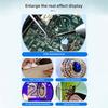 Handheld Digital Magnifying Glass Digital Microscope for Adults Kids 100X Magnification 2.0 Inch   Screen Manual   16M Photo Built-in Battery LE