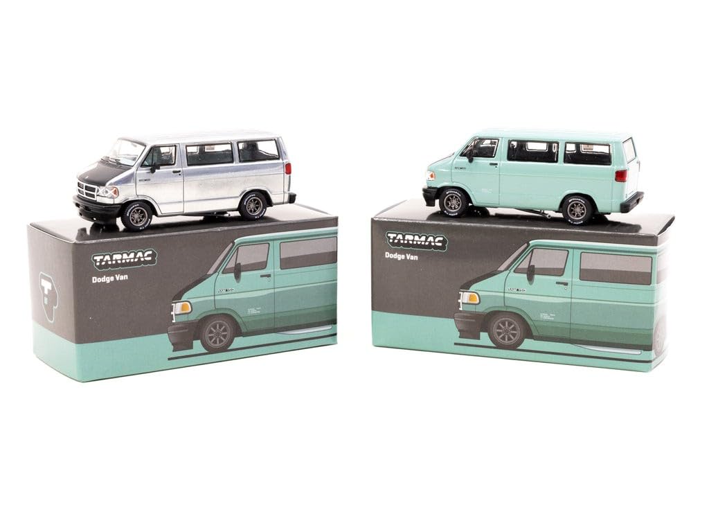 TARMACWORKS Dodge Van Светло-зеленый Готовая модель 1/64 T64G-TL032-LG
