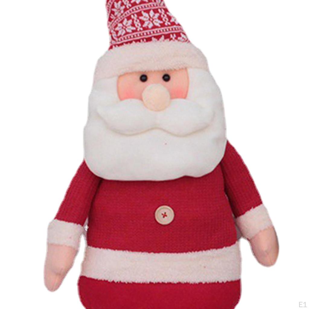 Christmas Decoration Doll Plush Long Legs Desktop Figurine Xmas Decor for Dining Table Party